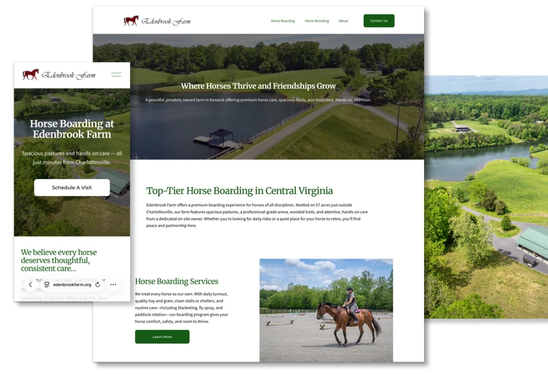 Edenbrook Farm website and photography project